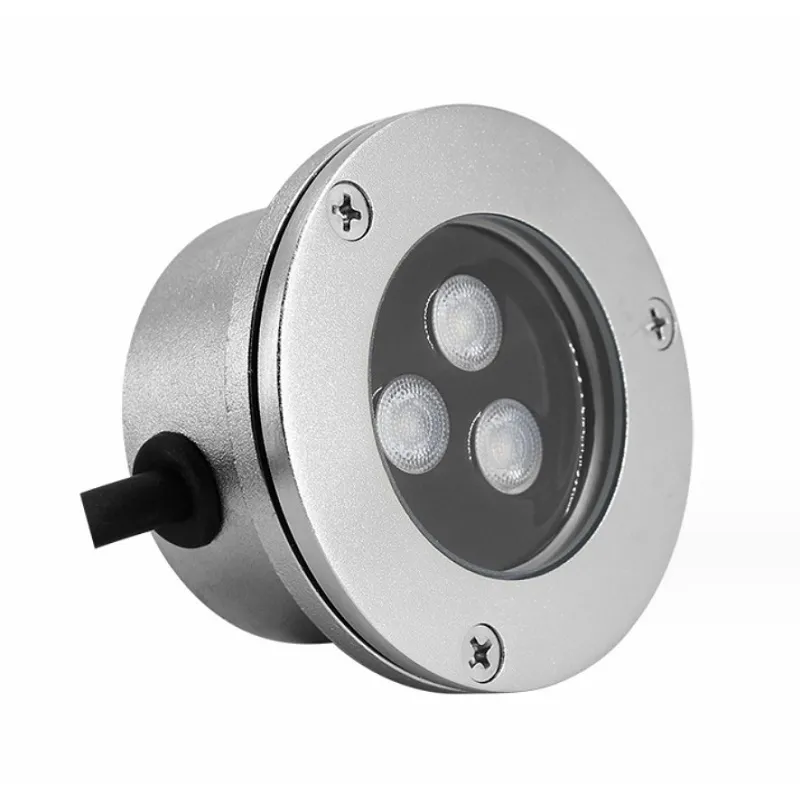 Verzonken ronde glazen lampafdekking waterdicht